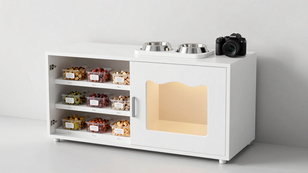 top cat feeding storage cabinets