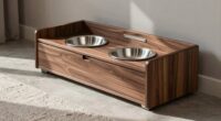 top elevated dog feeder storage