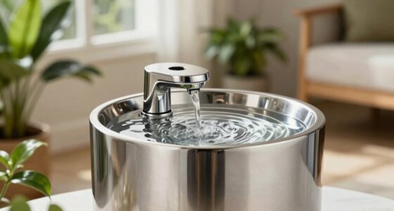 top stainless steel cat fountains