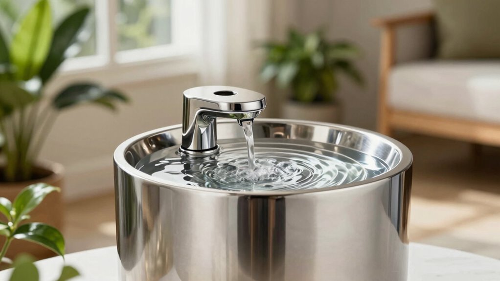 top stainless steel cat fountains