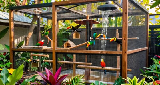 top walk in aviary kits