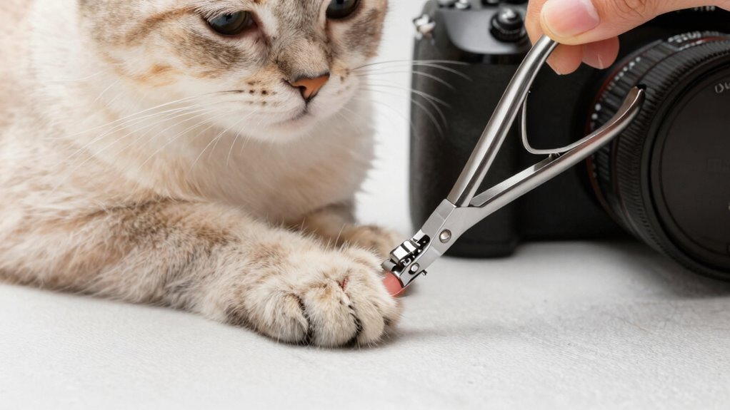 trim nails carefully and confidently