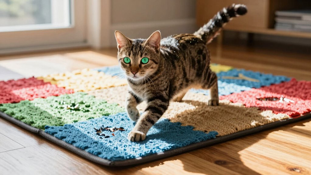 use treats to encourage exploration