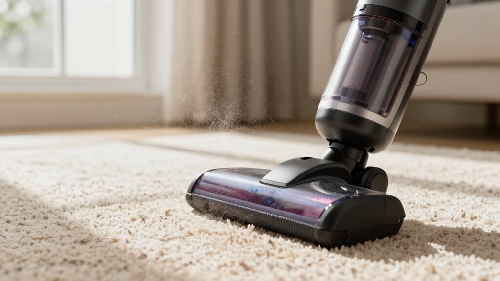 vacuuming pet dander