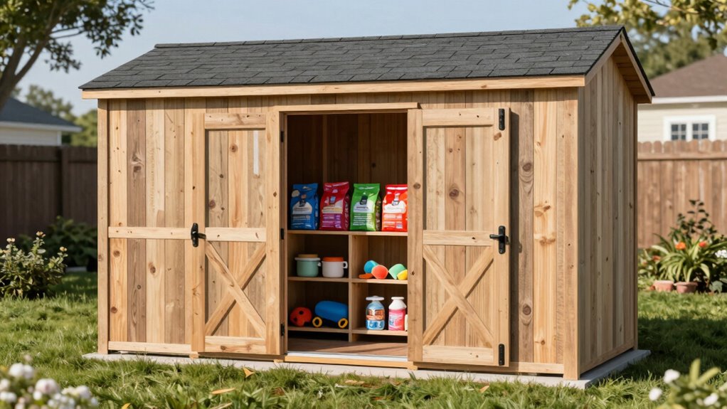 weatherproof secure ventilated storage