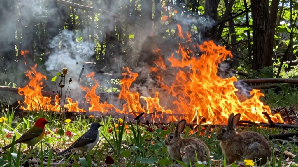 controlled burns promote biodiversity resilience