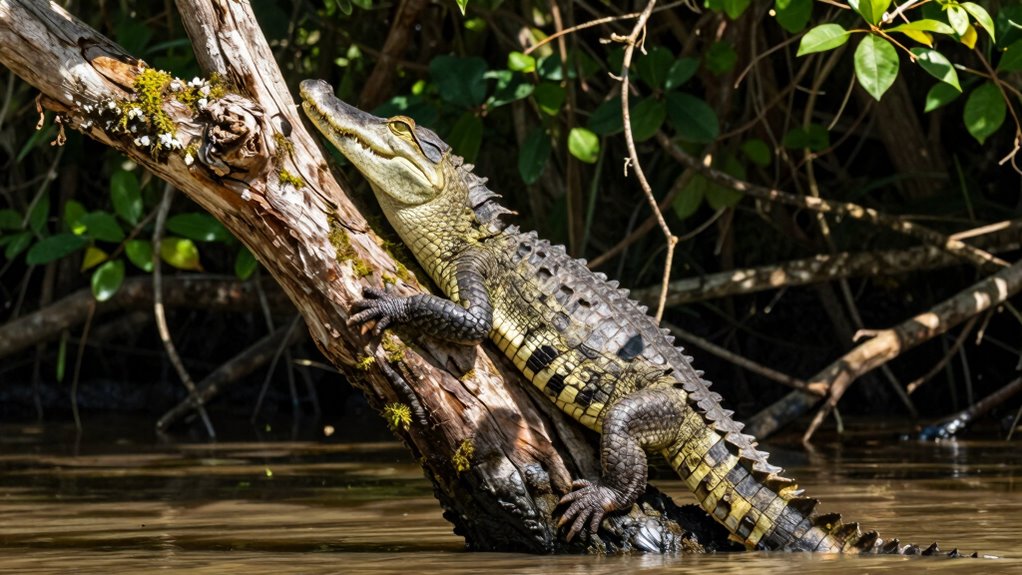 crocodiles do not climb trees