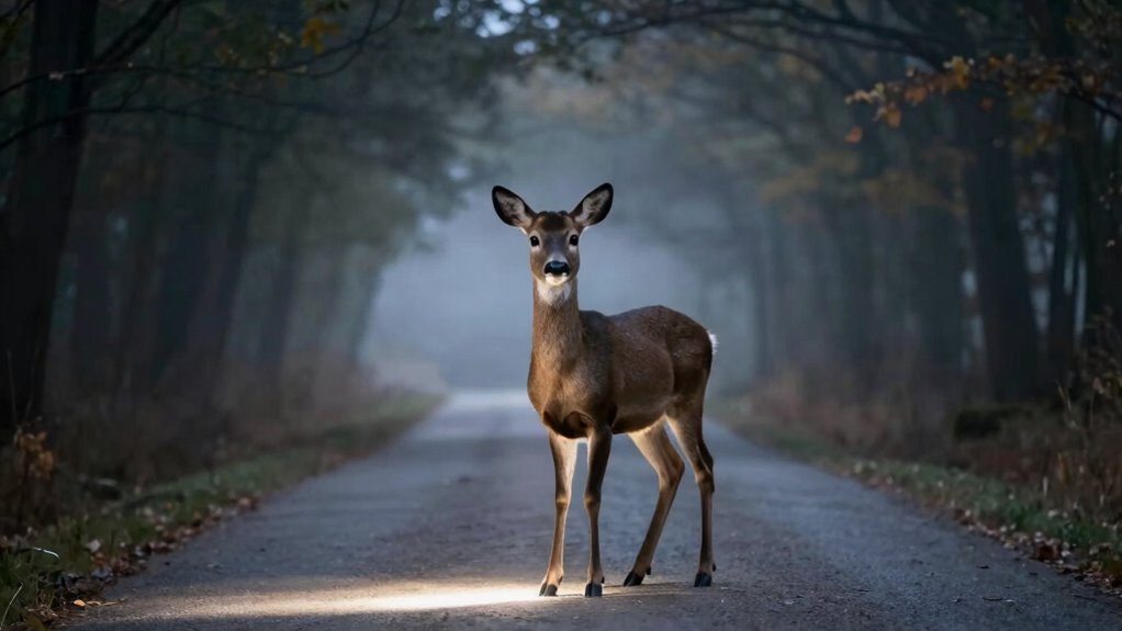 deer freeze due to visual overload