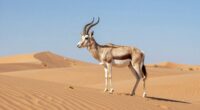 desert antelope on edge
