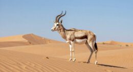 desert antelope on edge