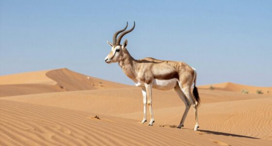 desert antelope on edge