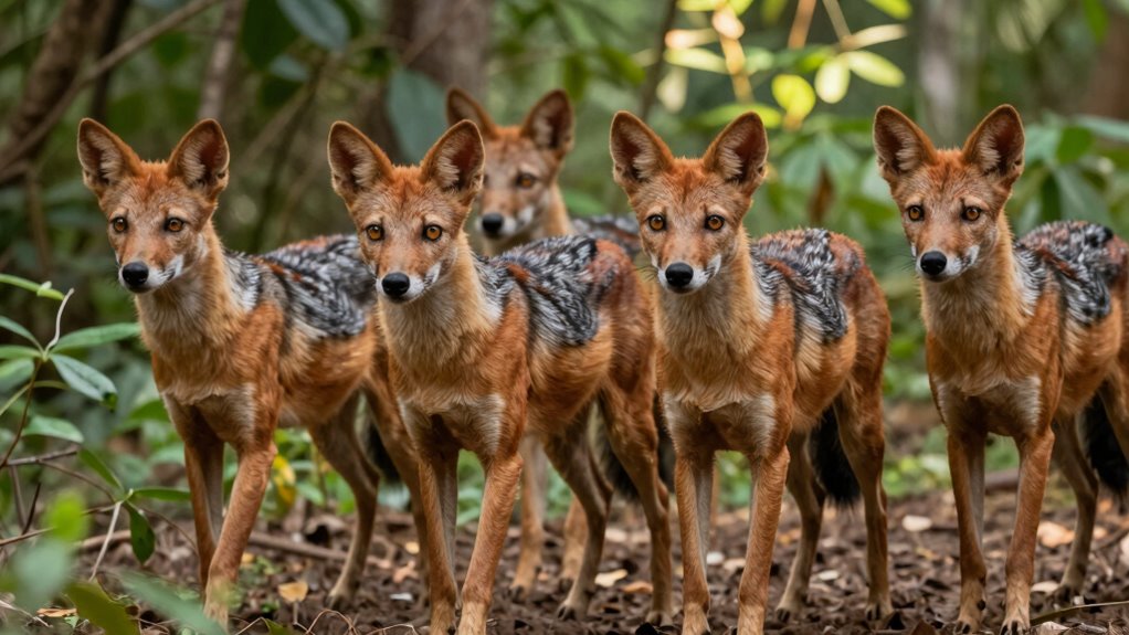 dhole teamwork during hunts