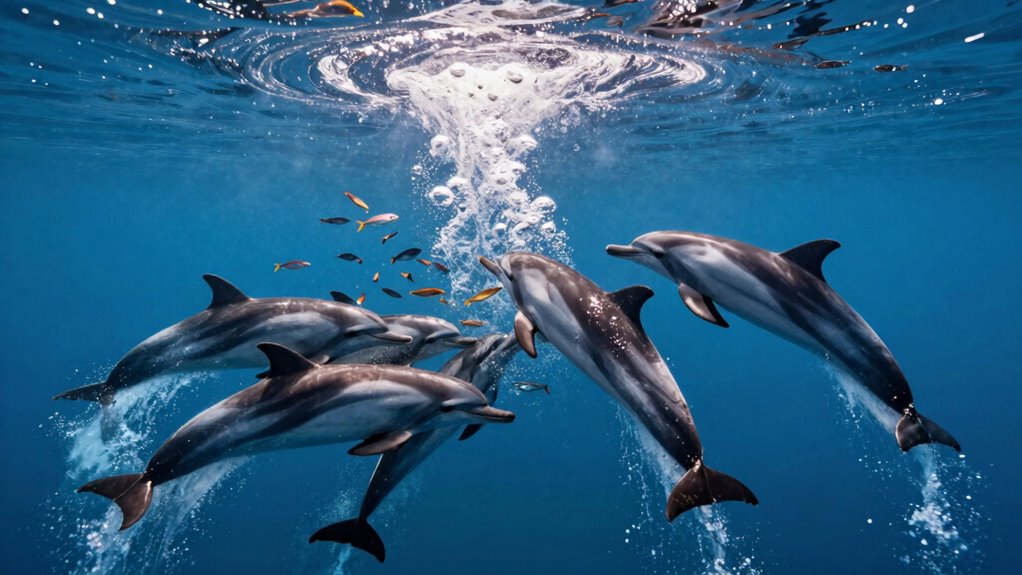 dolphins create bubble nets