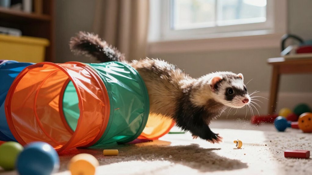 ferrets require supervised play