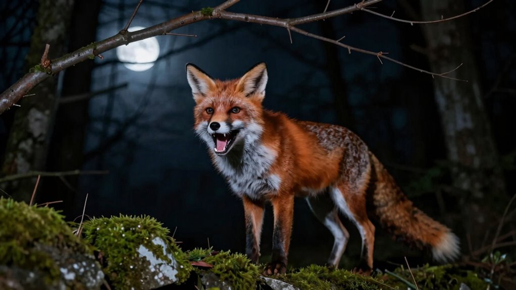 foxes nocturnal vocal communication