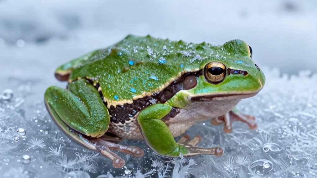 frogs survive freezing conditions