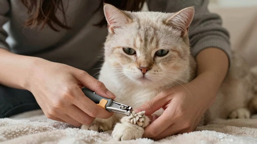 gentle calming nail trimming