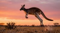 kangaroo jumping distance