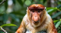 monkey with a large nose