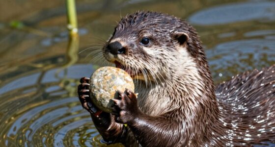 otters use tools to open shells