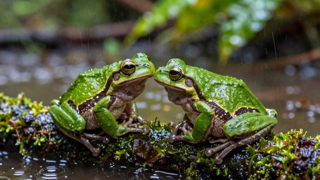 rain enhances frog communication