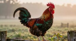 roosters crow before dawn