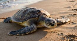 sea turtles mark beaches