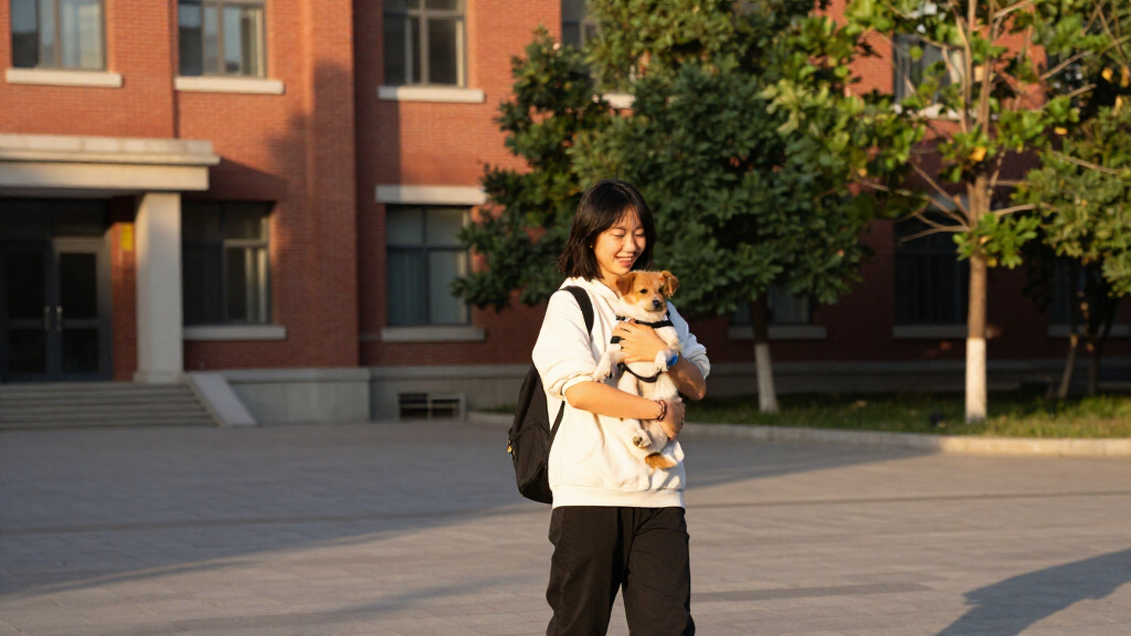 Yinchuan University Allows Students To Bring Pets To Campus