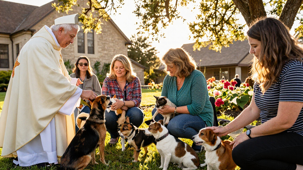 Annual Blessing Of The Pets At St. Raphael Church Brings Pet Community Together